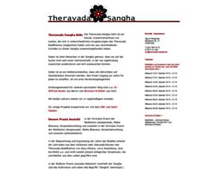 theravada-sangha.de screenshot