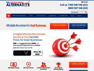 therecruitmentalternative.com.au screenshot
