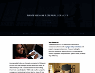 thereferralservicellc.com screenshot