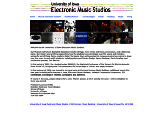 theremin.music.uiowa.edu screenshot
