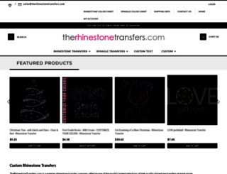 therhinestonetransfers.com screenshot