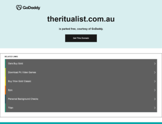 theritualist.com.au screenshot