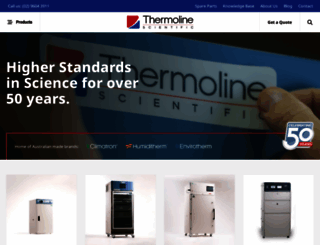 thermoline.com.au screenshot