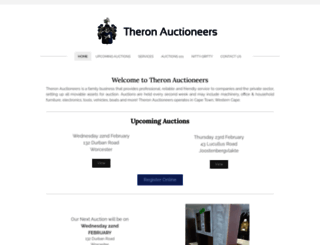 theronauctioneers.co.za screenshot