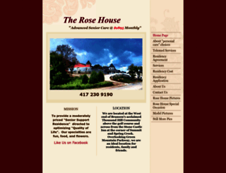therosehouse-branson.com screenshot