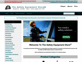 thesafetyequipmentstore.com screenshot