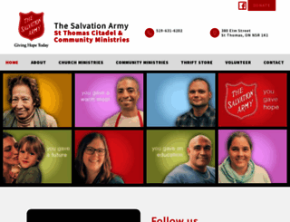 thesalvationarmystthomas.ca screenshot