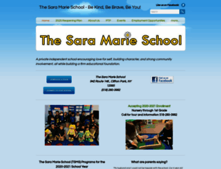 thesaramarieschool.org screenshot