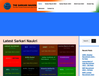 thesarkarinaukri.com screenshot