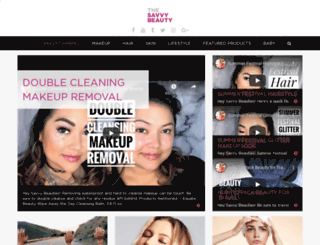 thesavvybeauty.com screenshot