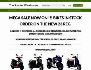 thescooterwarehouse.co.uk screenshot
