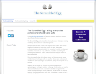 thescrambledegg.com screenshot