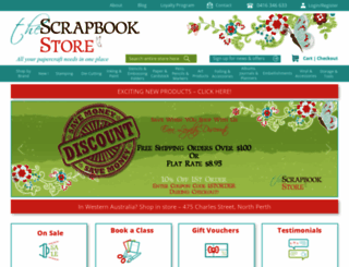 thescrapbookstore.com.au screenshot