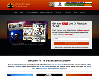 thesecret-lawofattraction.net screenshot