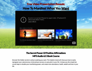 thesecretpowerofpositiveaffirmations.com screenshot