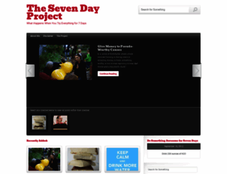 thesevendayproject.com screenshot