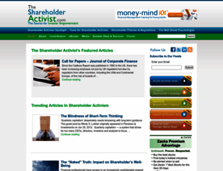 theshareholderactivist.com screenshot