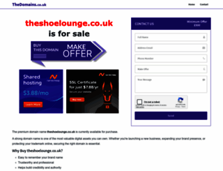 theshoelounge.co.uk screenshot