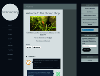 theshrimpshop.wordpress.com screenshot