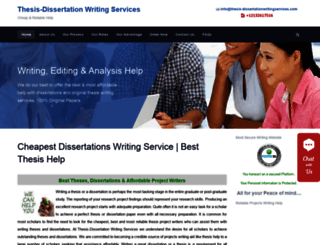 thesis-dissertationwritingservices.com screenshot