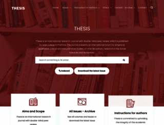 thesis-journal.net screenshot