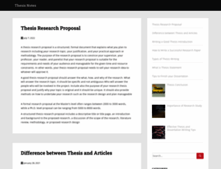 thesisnotes.com screenshot