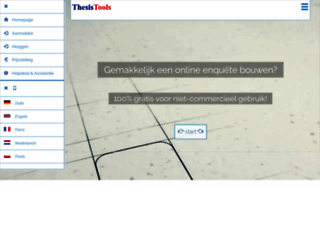 thesistools.nl screenshot