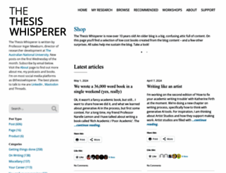 thesiswhisperer.com screenshot