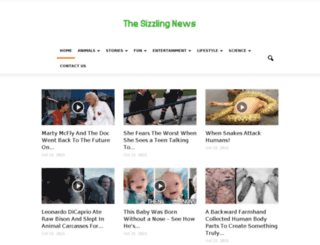 thesizzlingnews.com screenshot