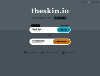theskin.io screenshot