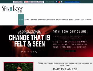 theskinandbody.com screenshot