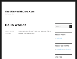 theskinhealthcare.com screenshot
