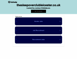 thesleepoverclubleicester.co.uk screenshot