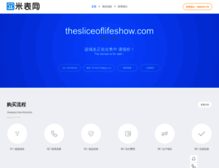 thesliceoflifeshow.com screenshot