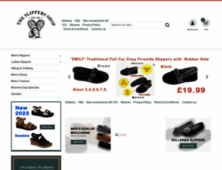 theslippersshop.co.uk screenshot