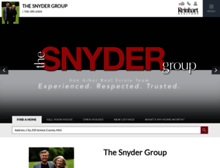 thesnydergroup.reinhartrealtors.com screenshot