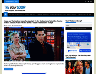 thesoapscoop.com screenshot