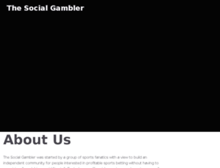 thesocialgambler.com screenshot