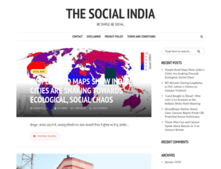 thesocialindia.com screenshot