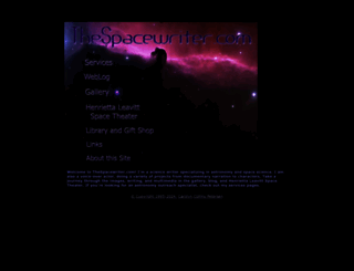 thespacewriter.com screenshot