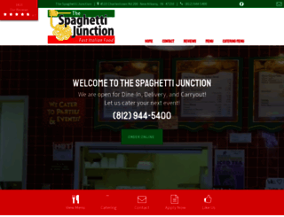 thespaghettishopcatering.com screenshot