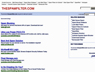 thespamfilter.com screenshot
