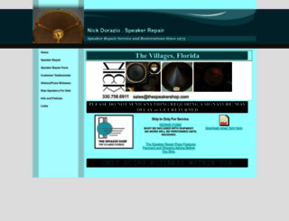 thespeakershop.com screenshot