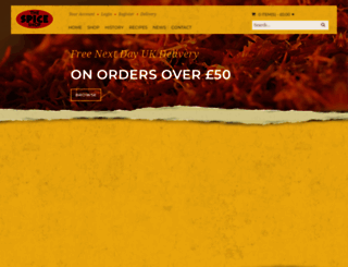thespiceshop.co.uk screenshot