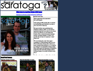 thespiritofsaratoga.com screenshot