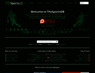 thesportsdb.com screenshot