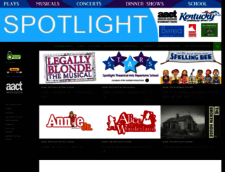 thespotlightplayhouse.com screenshot