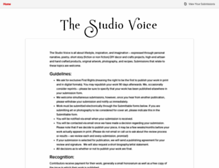 thestudiovoice.submittable.com screenshot
