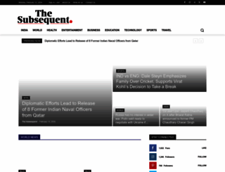 thesubsequent.com screenshot