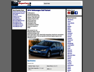 thesupercars.org screenshot
